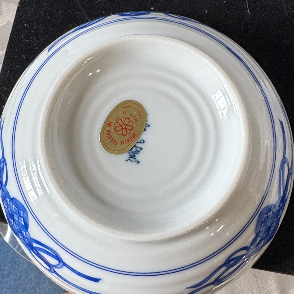 2 Vintage Japanese Juzan Gama Arita Ware Porcelain Rice/Cereal Bowl Signed - Picture 5 of 5